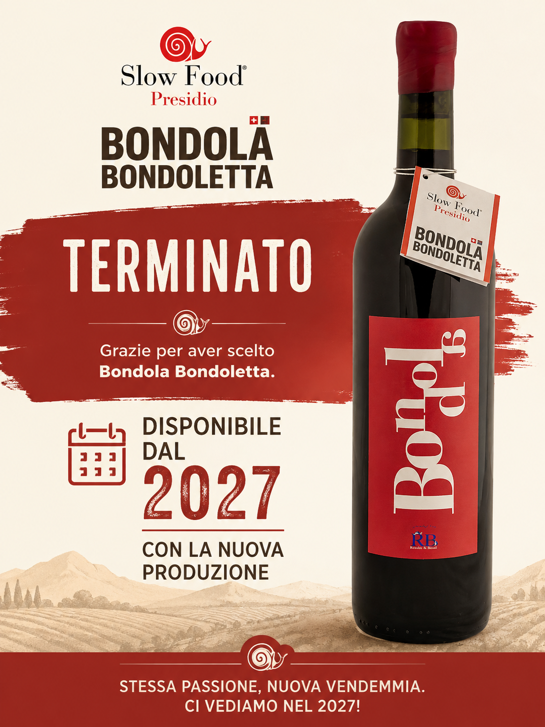 Bondola 0.75L - 12% Vol - Annata 2024